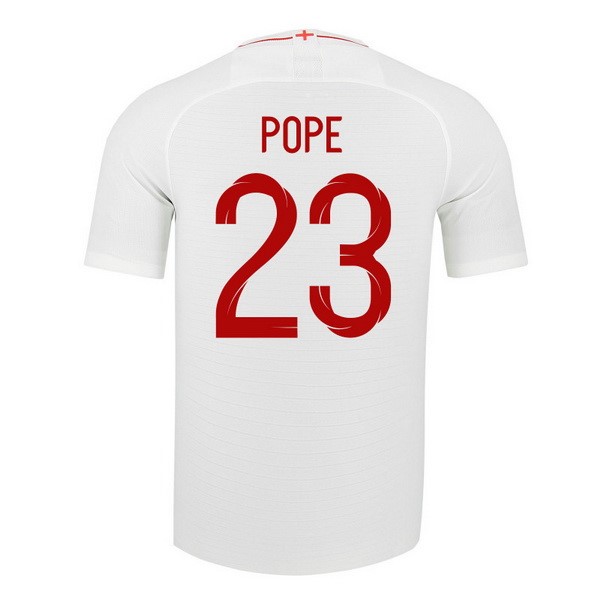 Camiseta Inglaterra 1ª Pope 2018 Blanco